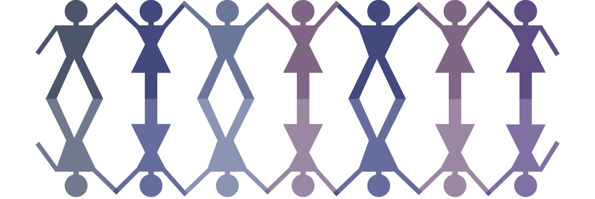 gender logo einzeln lila